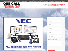 Tablet Screenshot of onecallcommunications.net
